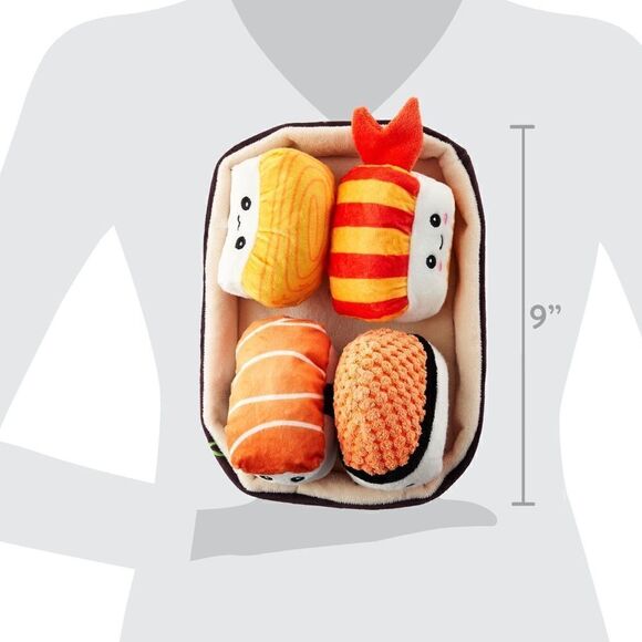 NWT Vibrant Life Cozy Buddy Yummy Sushi Dog Toy Set, Small - Picture 6 of 6